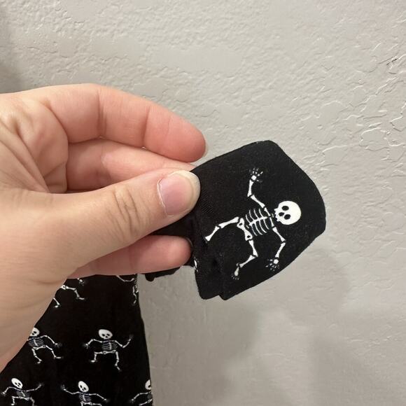 Posh Peanut Dancing Skelly Halloween Zipper Pajamas - Picture 7 of 9